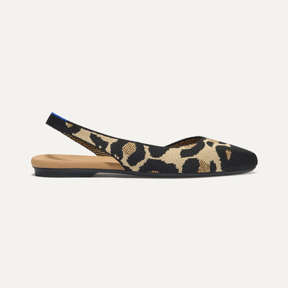 Rothys The Almond Slingback in Desert Cat