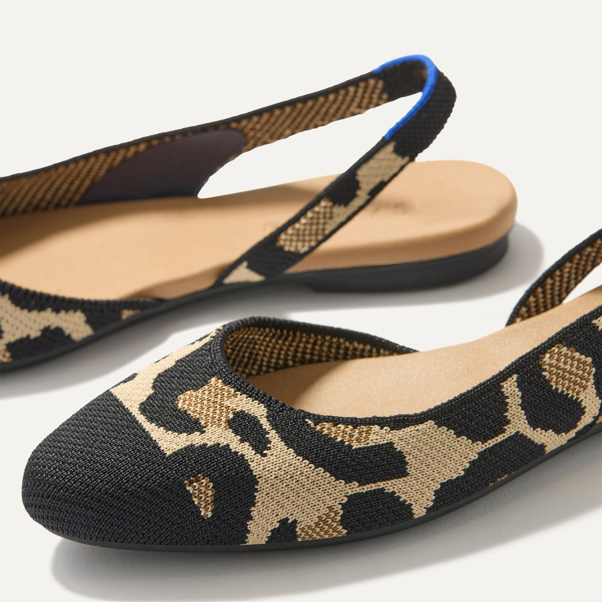 Rothys The Almond Slingback in Desert Cat