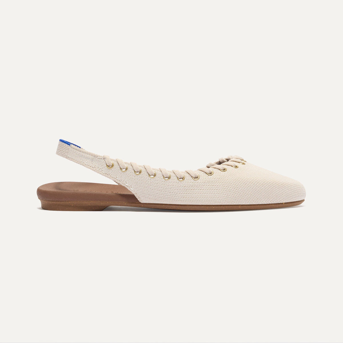 Rothys The Almond Slingback in Eyelet Ivory