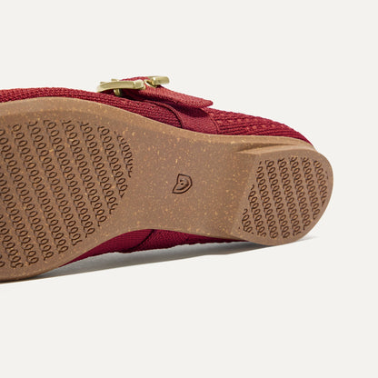 Rothys The Max Buckle Mary Jane in Ruby Mesh