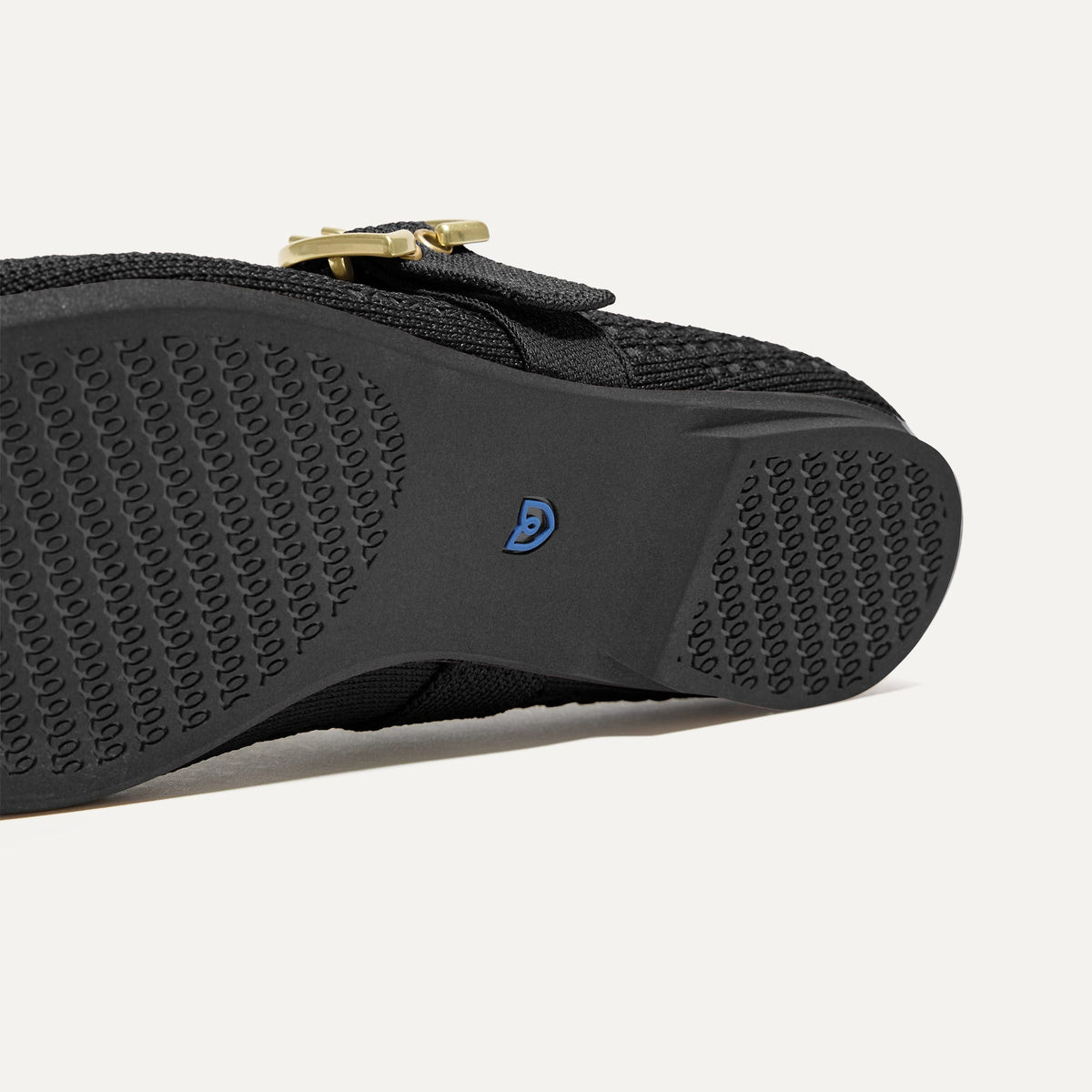 Rothys The Max Buckle Mary Jane in Black Mesh
