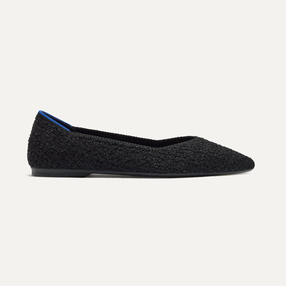 Rothys The Point II in Black Bouclé