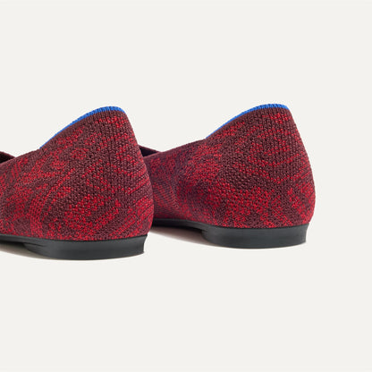 Rothys The Point II in Garnet Chantilly