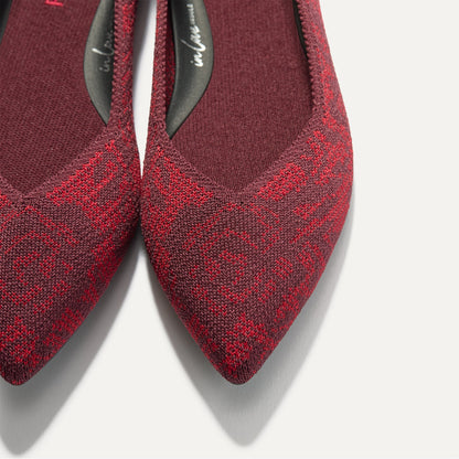 Rothys The Point II in Garnet Chantilly