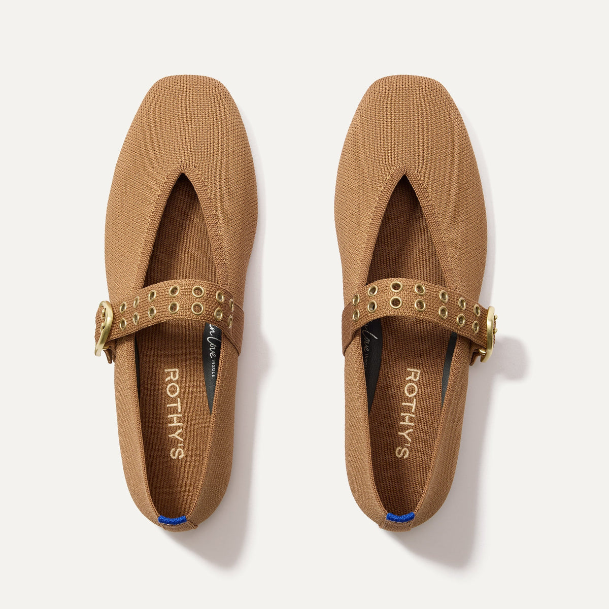 Rothys The Max Buckle Mary Jane in Java Chip