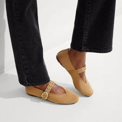 Rothys The Max Buckle Mary Jane in Java Chip