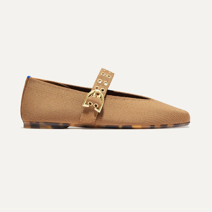 Rothys The Max Buckle Mary Jane in Java Chip