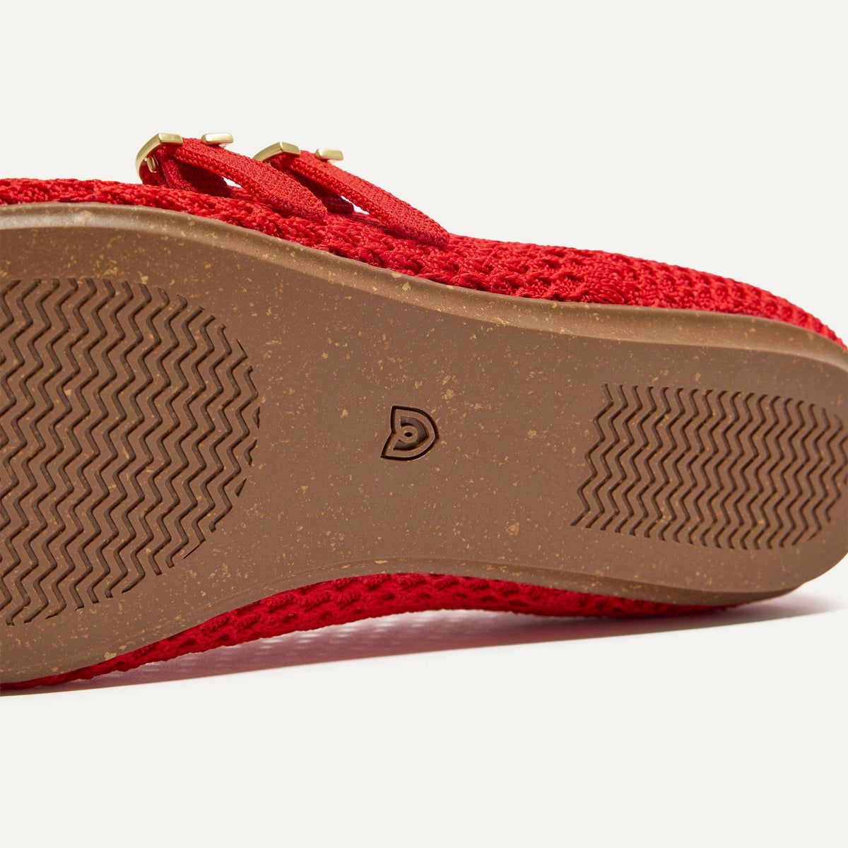 Rothys The Double Buckle Mary Jane in Bright Red Mesh
