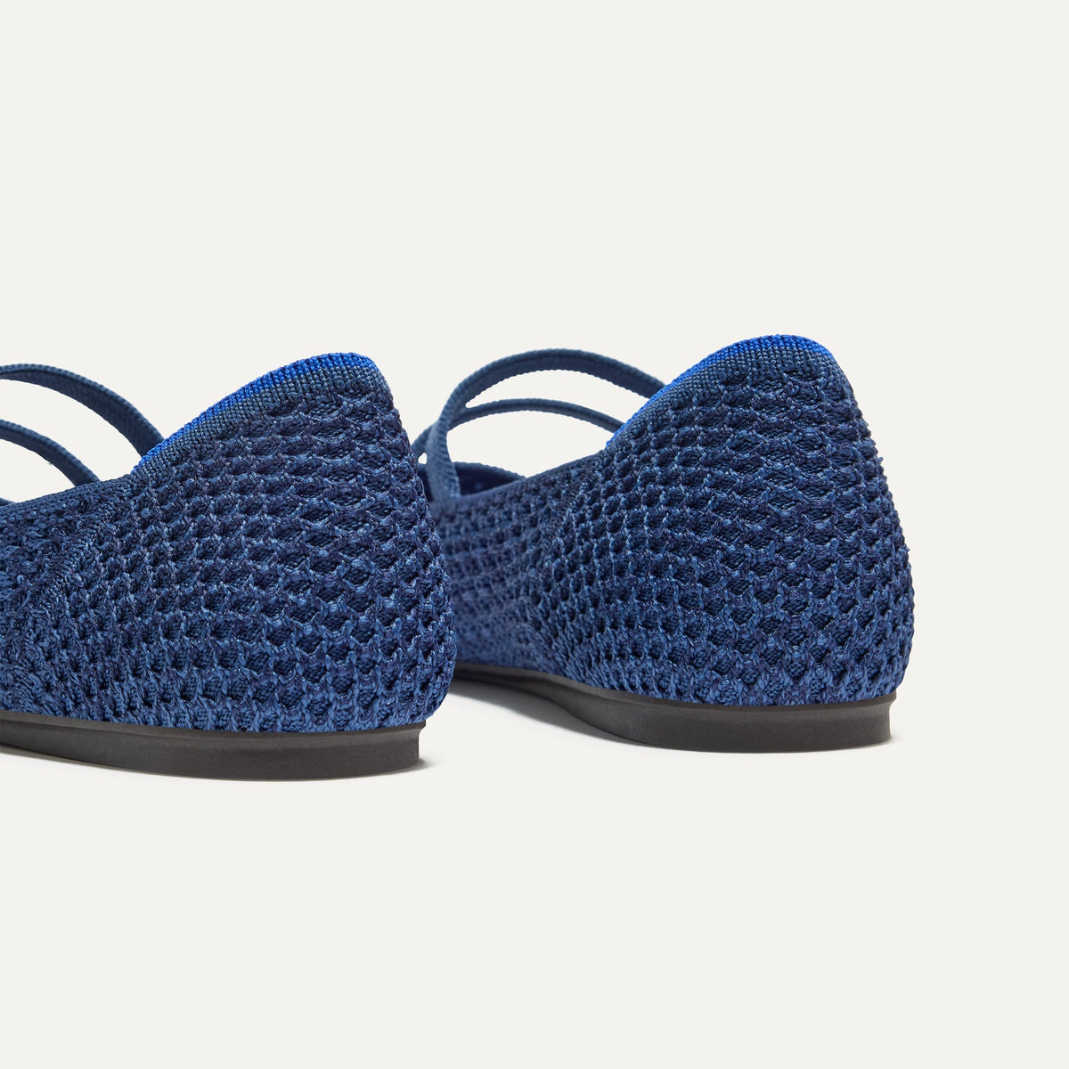 Rothys The Double Buckle Mary Jane in Blue Mesh