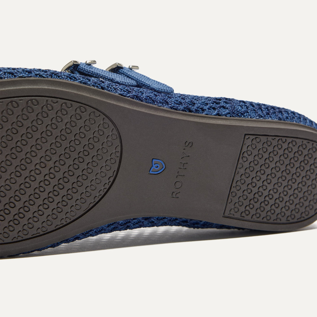 Rothys The Double Buckle Mary Jane in Blue Mesh