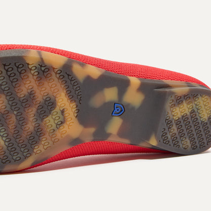 Rothys The Max Square Mary Jane in Red Hot