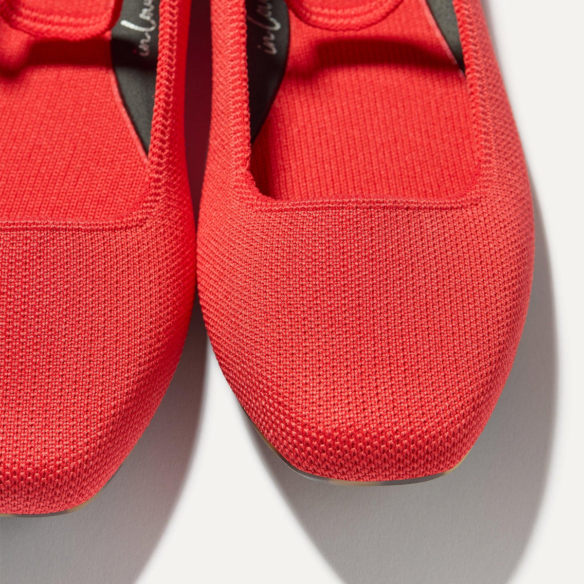 Rothys The Max Square Mary Jane in Red Hot