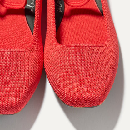 Rothys The Max Square Mary Jane in Red Hot