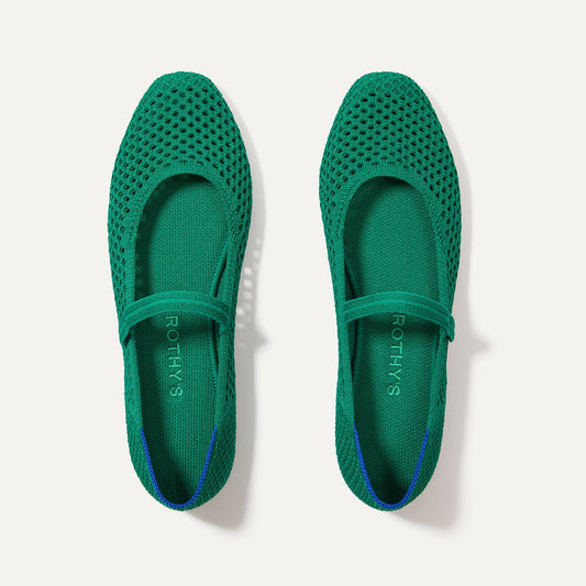 Rothys The Square Mary Jane in Clover Mesh