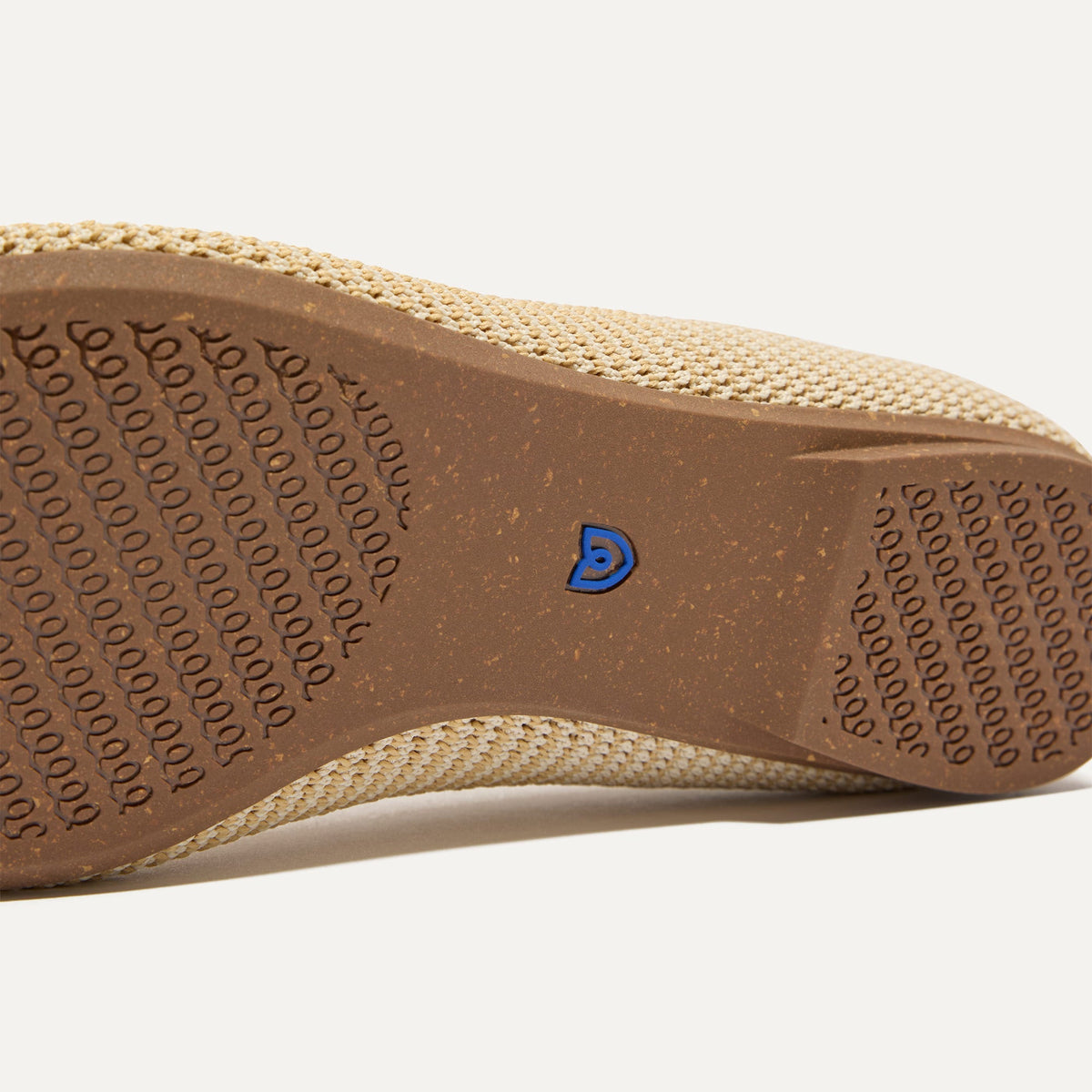 Rothys The Max Square Mary Jane in Cream Raffia Knit
