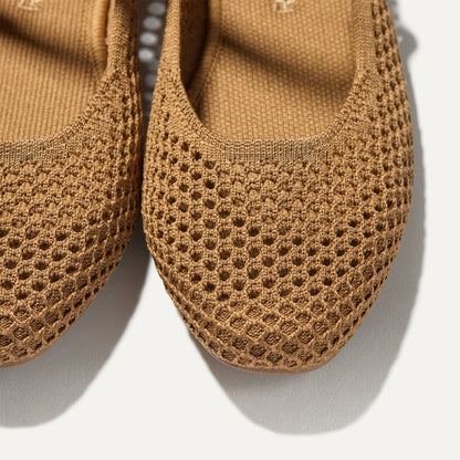 Rothys The Square Mary Jane in Pecan Mesh