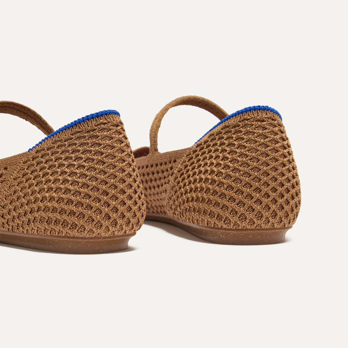 Rothys The Square Mary Jane in Pecan Mesh