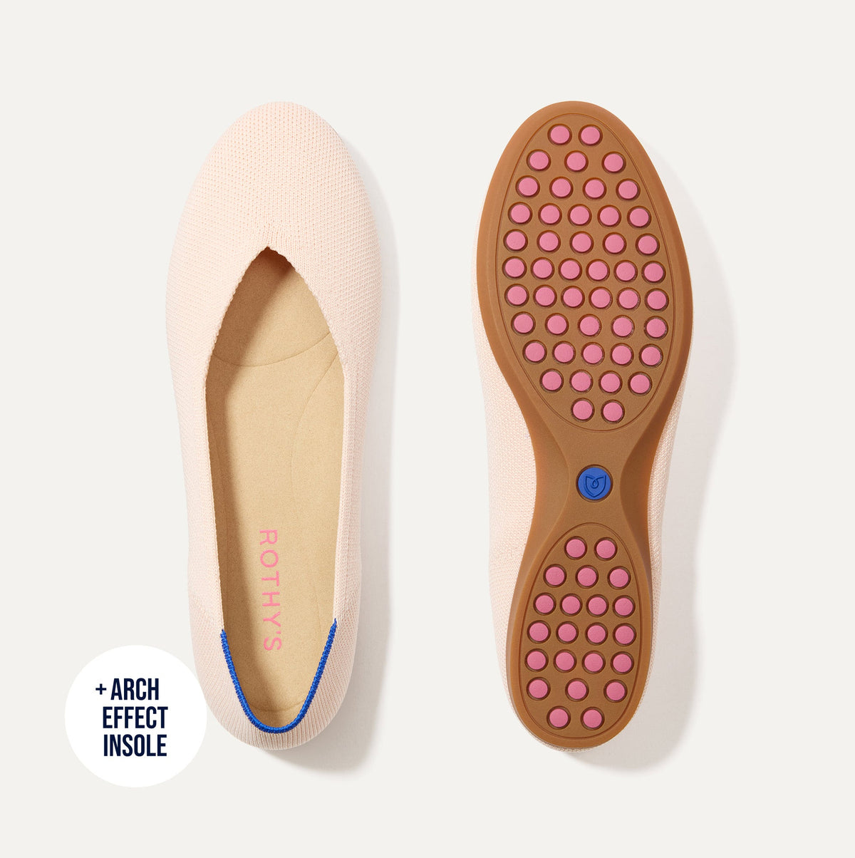 Rothys The Daily Flat in Bubbly Pink