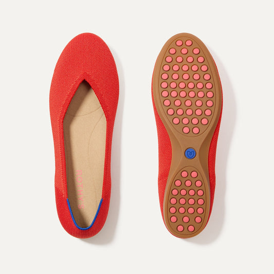 Rothys The Daily Flat in Showstopper Red