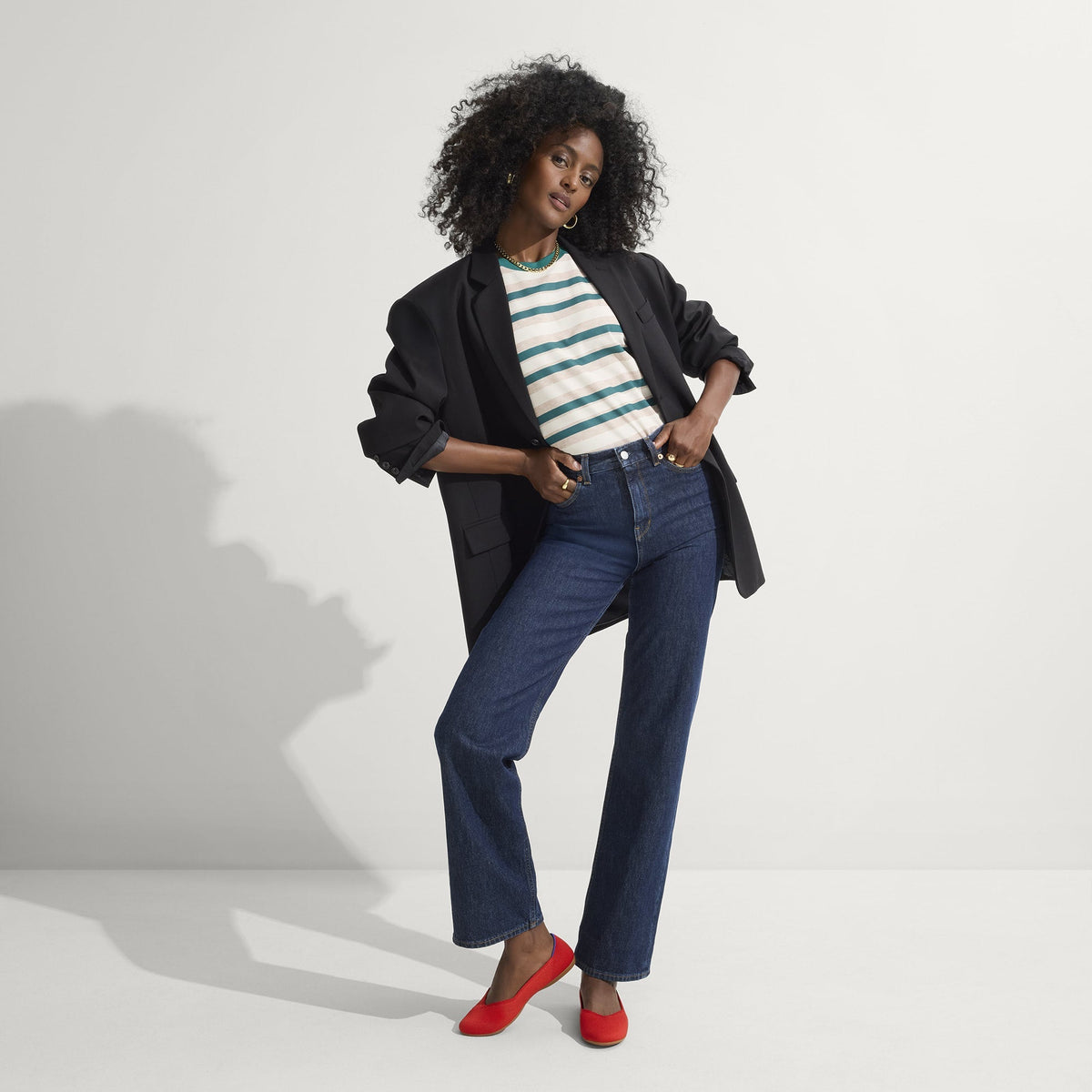 Rothys The Daily Flat in Showstopper Red