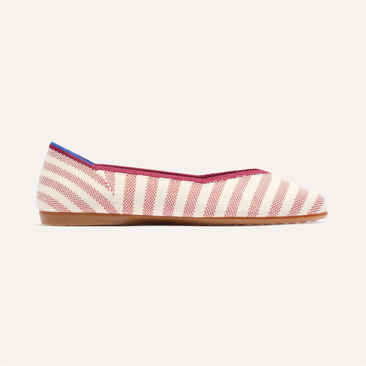 Rothys The Daily Flat in Coral Cabana Stripe