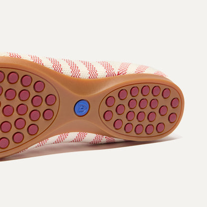 Rothys The Daily Flat in Coral Cabana Stripe