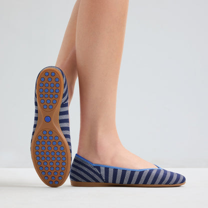 Rothys The Daily Flat in Harbor Cabana Stripe