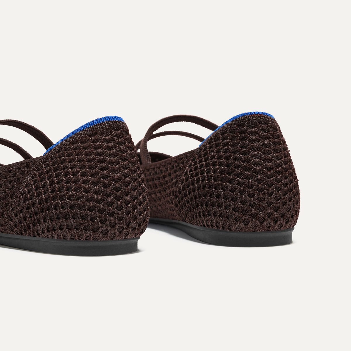 Rothys The Double Buckle Mary Jane in Chocolate Mesh
