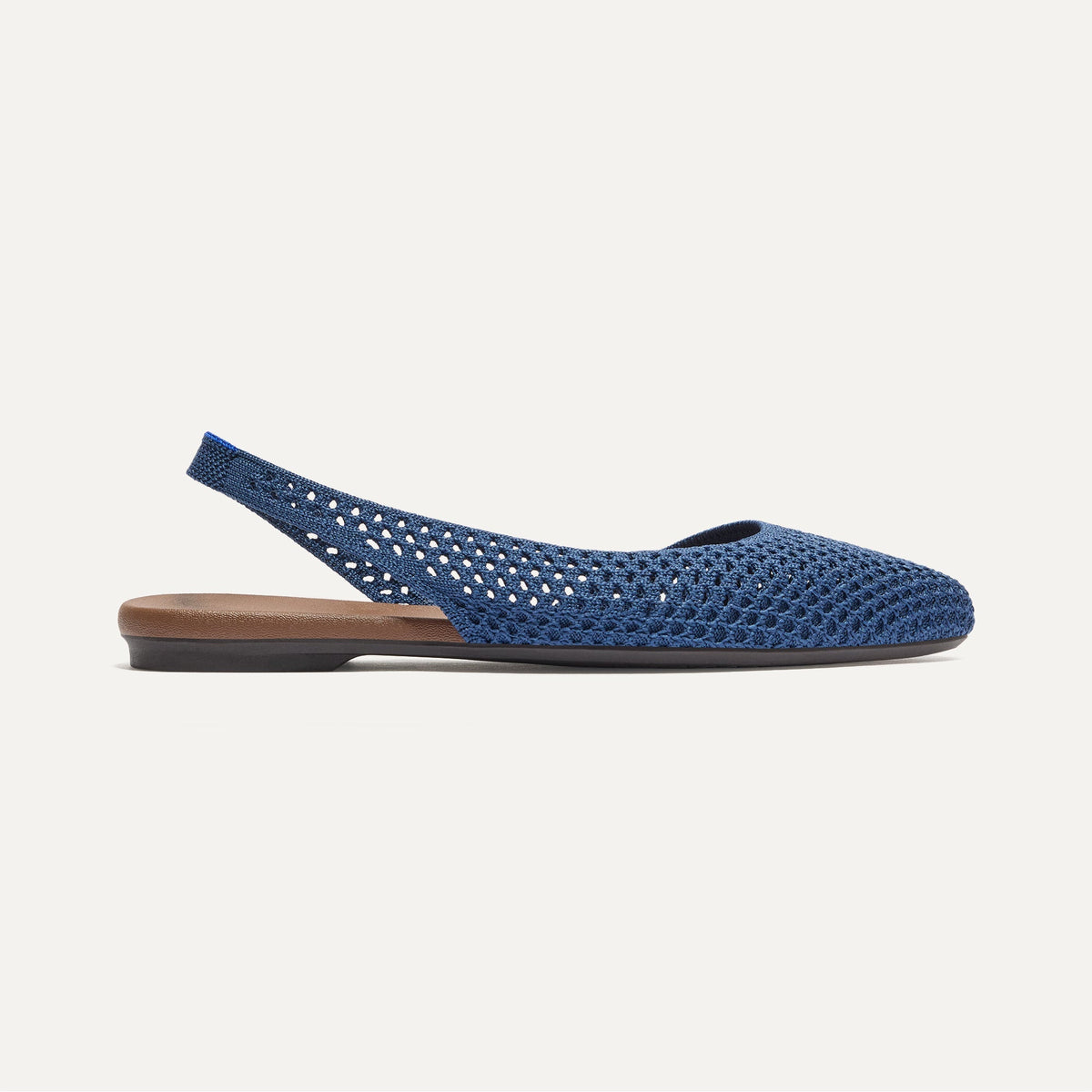 Rothys The Almond Slingback in Deep Sea Mesh