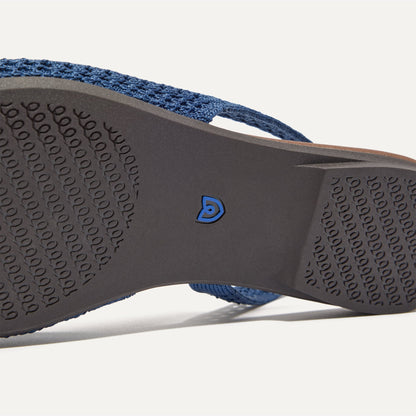 Rothys The Almond Slingback in Deep Sea Mesh