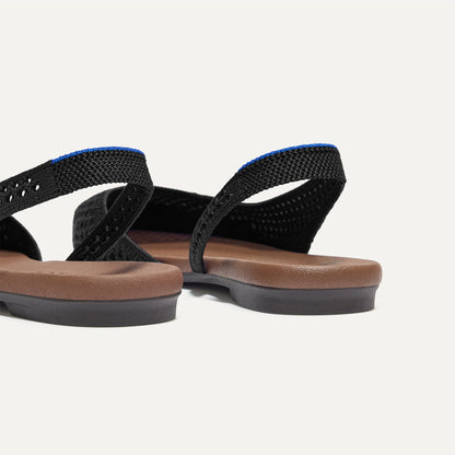 Rothys The Almond Slingback in Black Mesh
