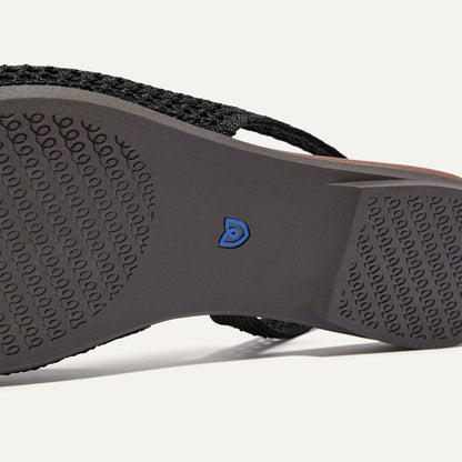 Rothys The Almond Slingback in Black Mesh