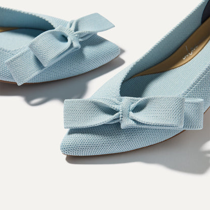 Rothys The Bow Point II in Powder Blue