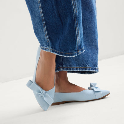 Rothys The Bow Point II in Powder Blue