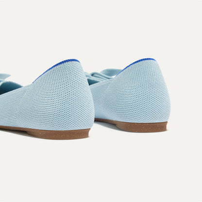 Rothys The Bow Point II in Powder Blue