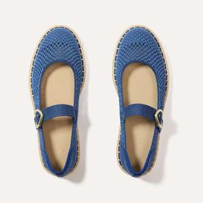 Rothys The Espadrille Mary Jane in Blue Breeze