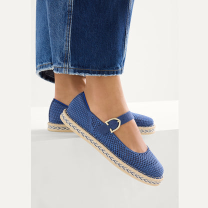 Rothys The Espadrille Mary Jane in Blue Breeze