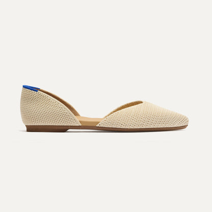Rothys The D'Orsay Point in Conch Raffia-Knit
