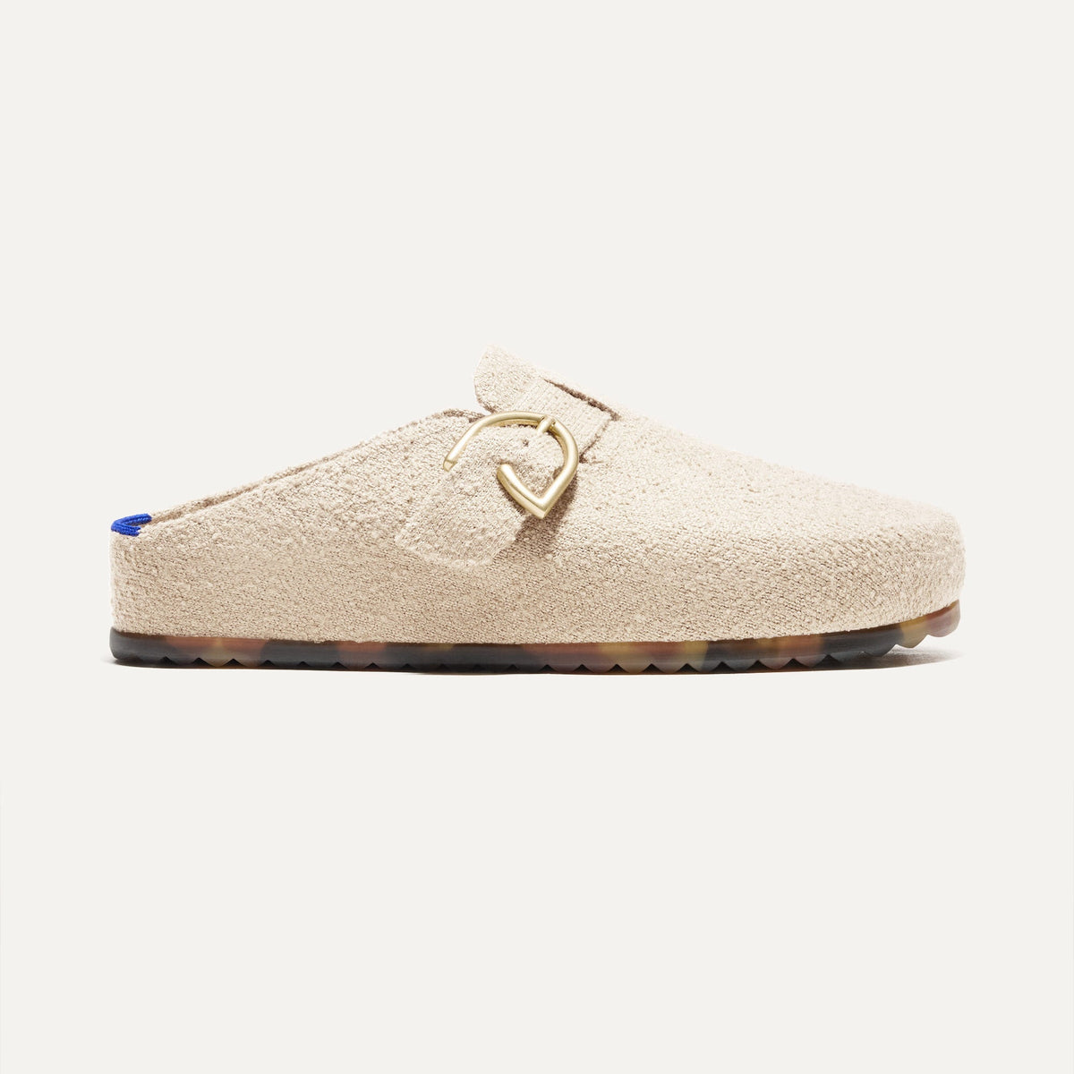 Rothys The Buckle Clog in Honeybun Bouclé