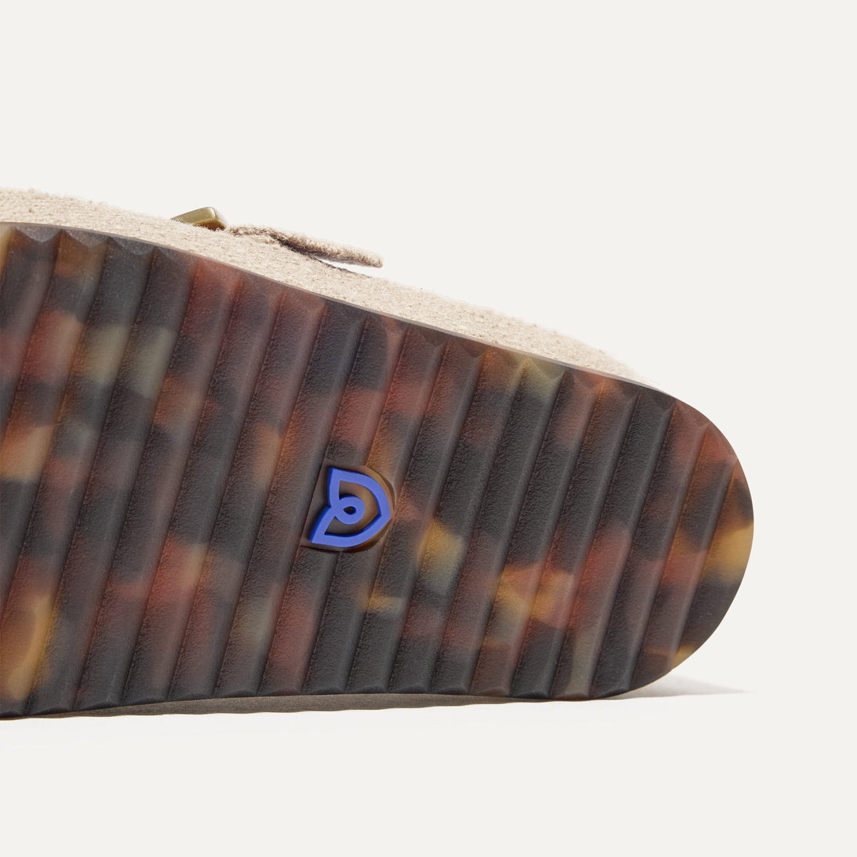 Rothys The Buckle Clog in Honeybun Bouclé