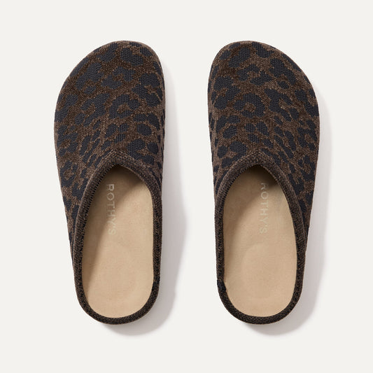 Rothys The ReVelvet™ Casual Clog in ReVelvet™ Cheetah for Women
