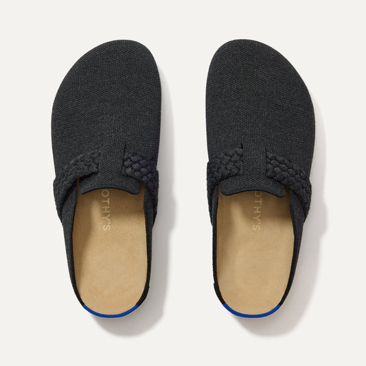 Rothys The Braid Clog in Black