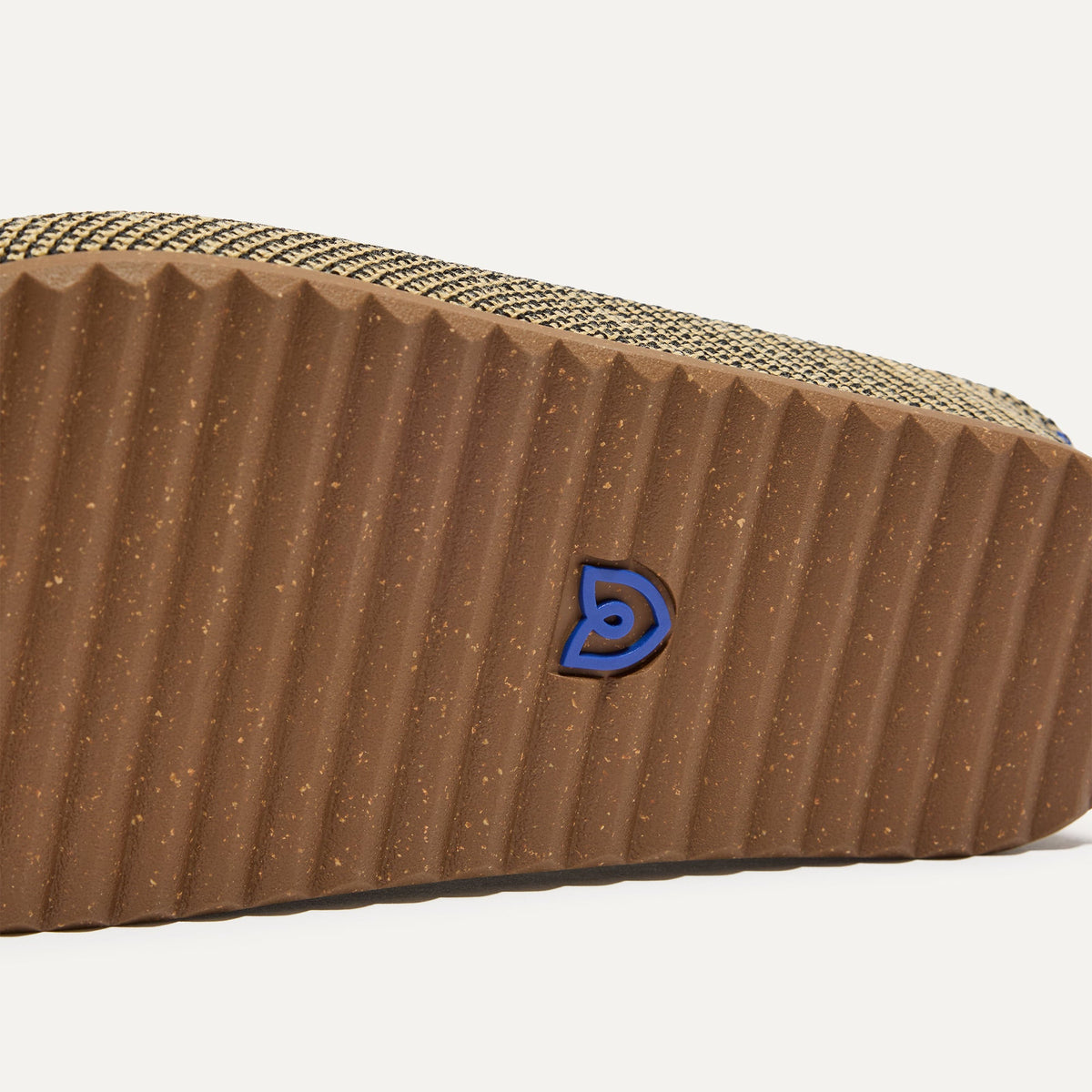 Rothys The Casual Clog in Toffee Raffia-Knit