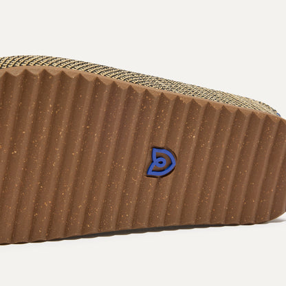 Rothys The Casual Clog in Toffee Raffia-Knit