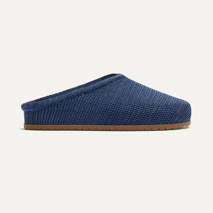 Rothys The Casual Clog in Blue Raffia-Knit