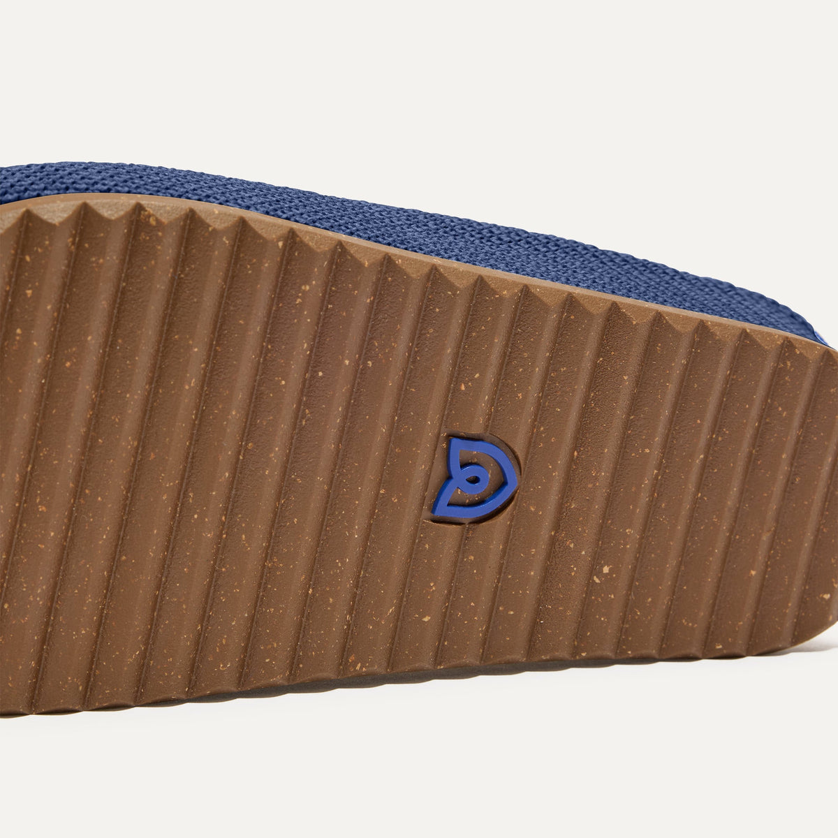 Rothys The Casual Clog in Blue Raffia-Knit