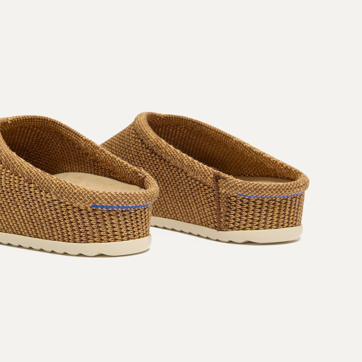 Rothys The Casual Clog in Wheat Raffia-Knit