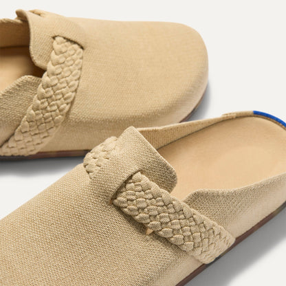 Rothys The Braid Clog in Wheat