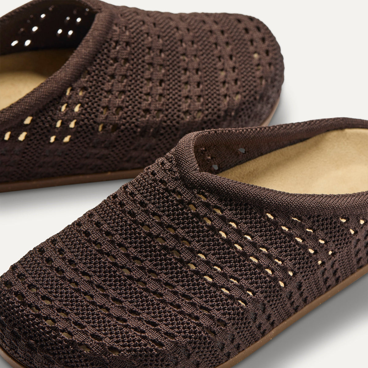 Rothys The Casual Clog in Chocolate Crochet