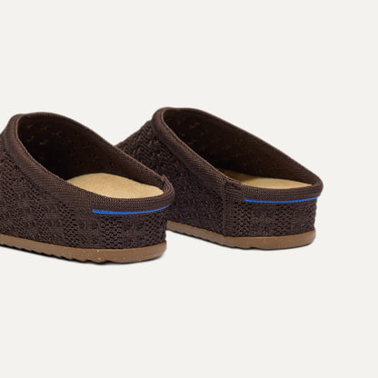 Rothys The Casual Clog in Chocolate Crochet